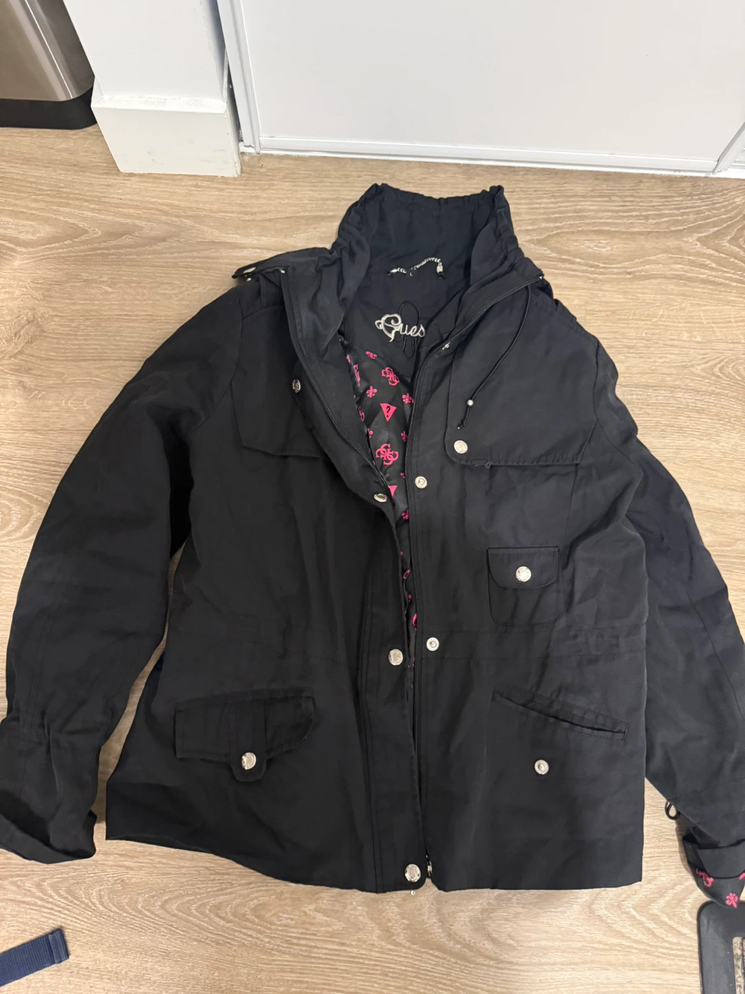Black Guess Jacket Size L (fits M/L)