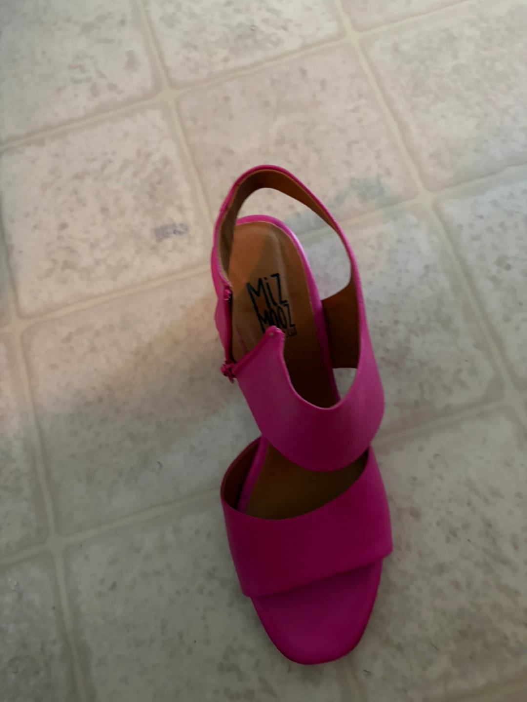 Miz Mooz Pink Leather Block Heel Sandals listed 40 fits 81/2 . - photo 5