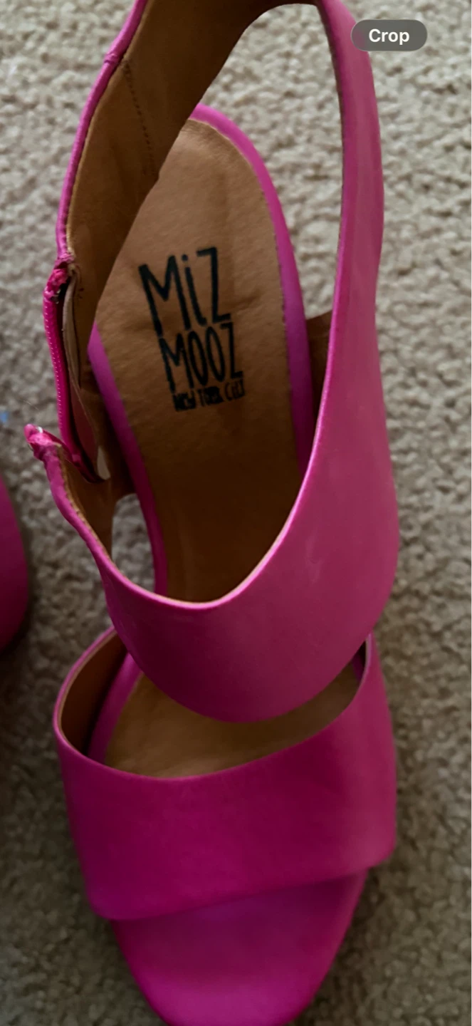 Miz Mooz Pink Leather Block Heel Sandals listed 40 fits 81/2 . - photo 3