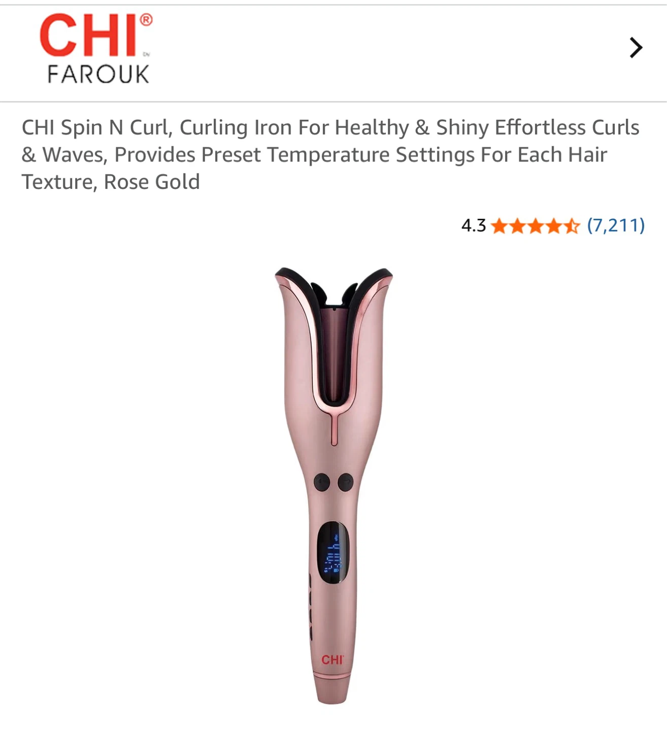 CHI Spin N Curl Ceramic Rotating Curler