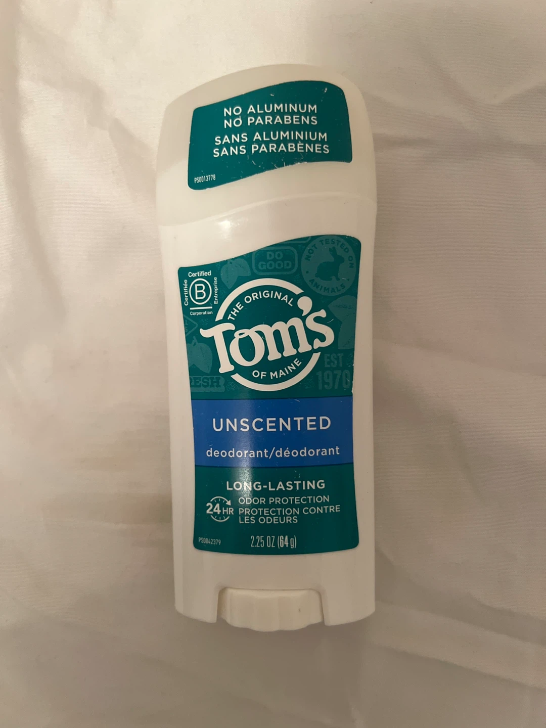 Tom's of Maine Unscented Deodorant - 2.25 oz