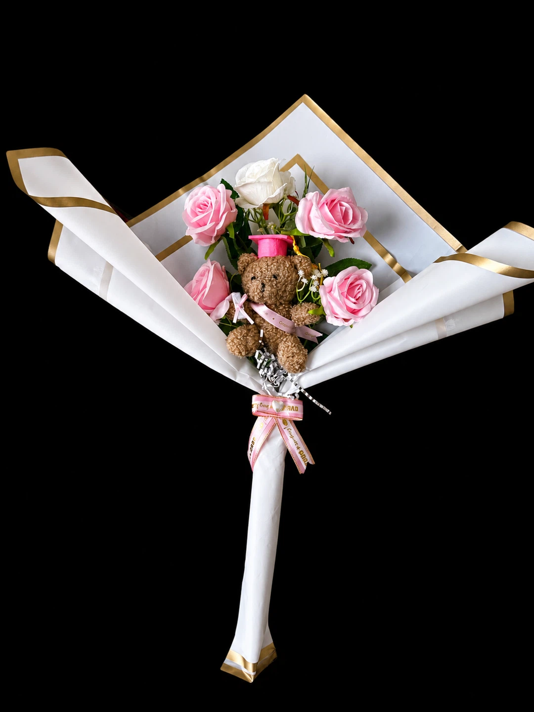Graduation Gift Basket with Teddy Bear and Chocolates - photo 2