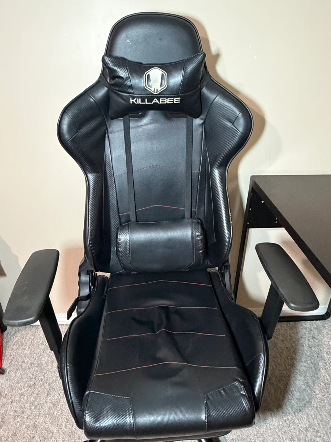 KILLABEE Gaming Chair and Black Desk Combo - photo 4