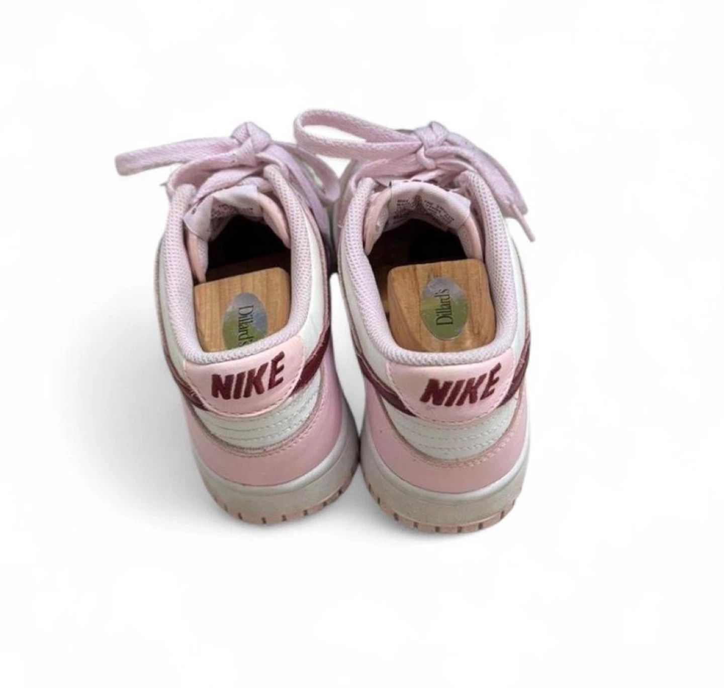 Nike Dunk Low Pink White Burgundy Sneakers - photo 3