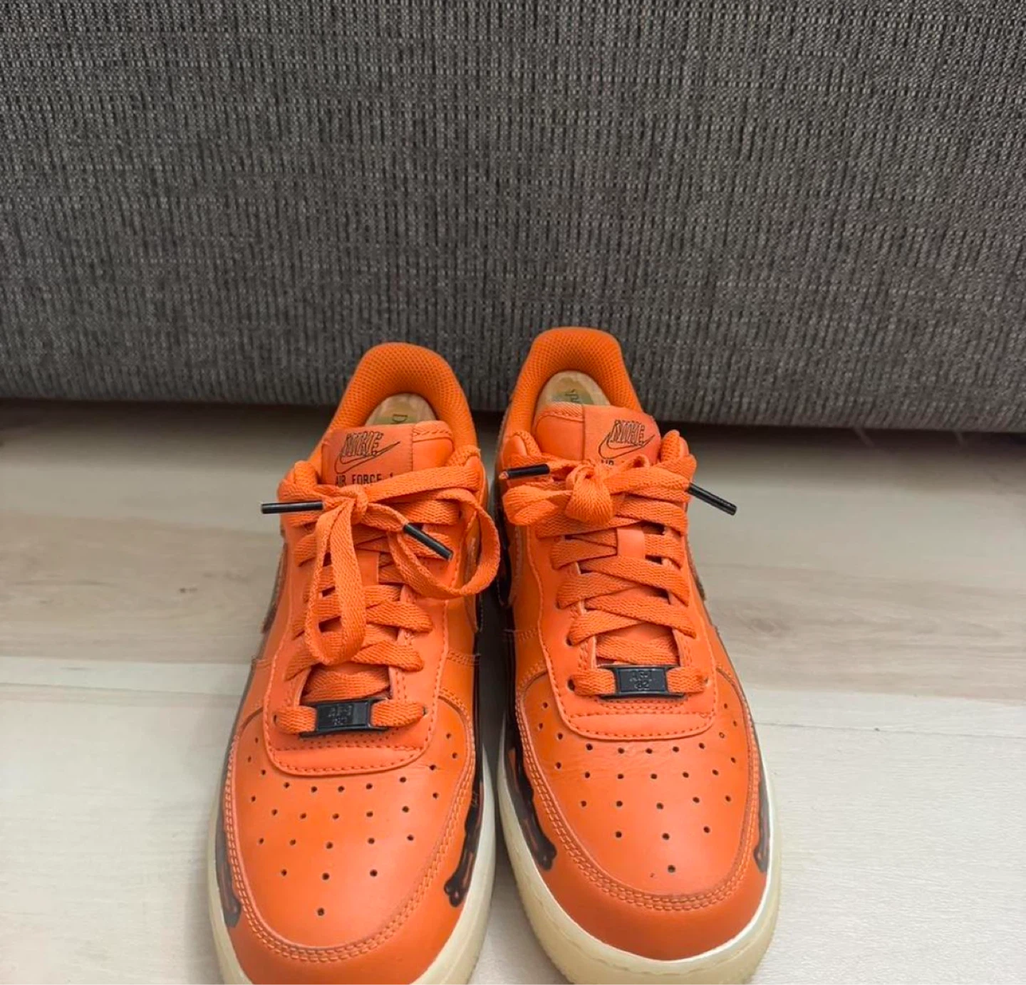Nike Air Force 1 Skeleton Orange Shoes - photo 3