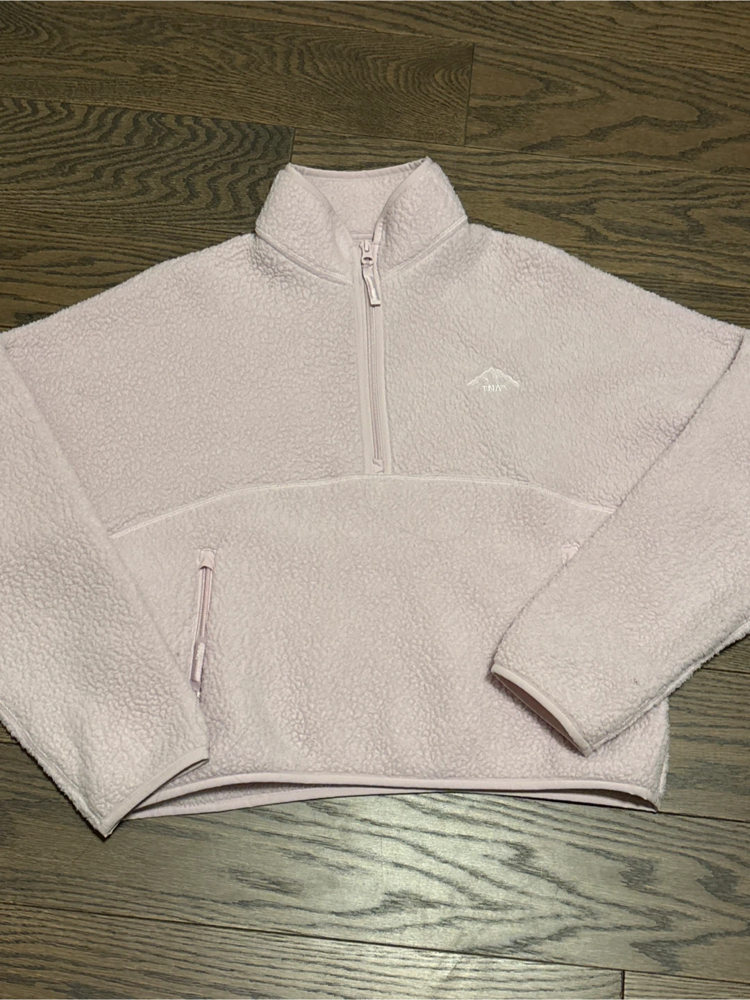 TNA Pink Quarter Zip Fleece Pullover - size S