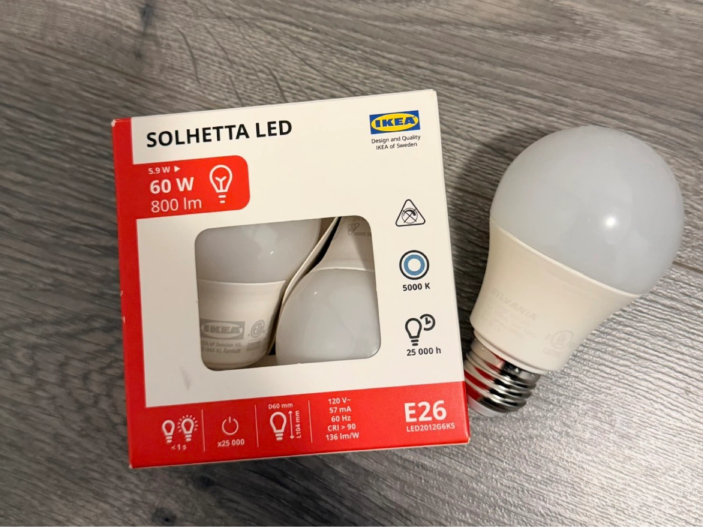 IKEA floor lamp with bulb - photo 2