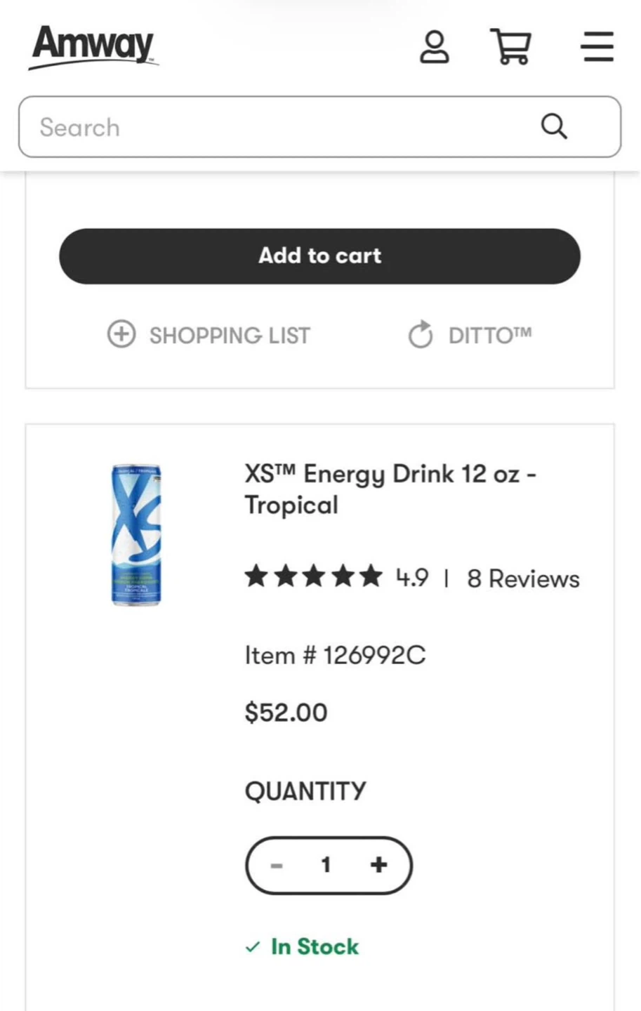 XS Energy Drink Tropical 12oz Cans - photo 2