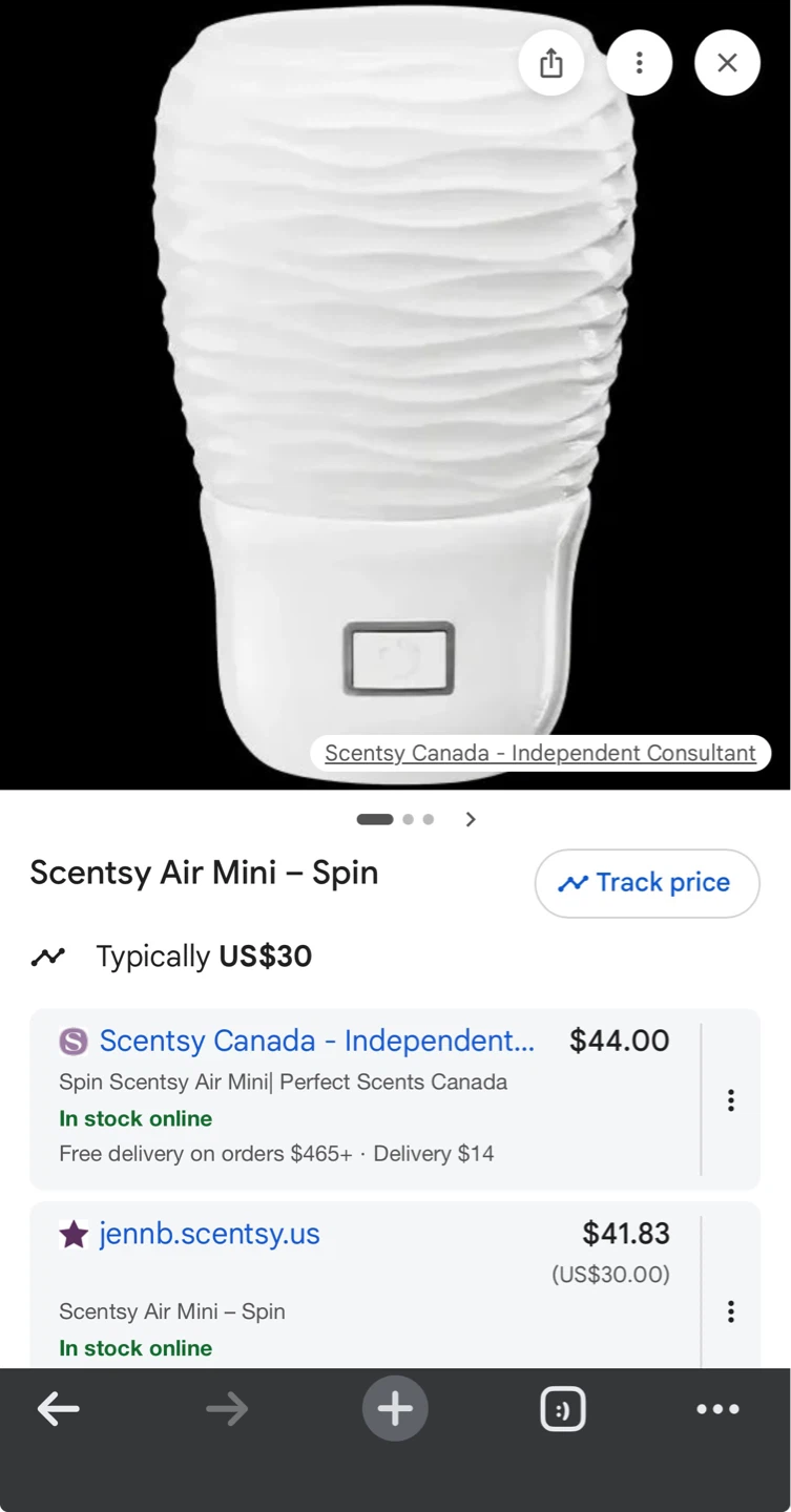 Scentsy Air Mini - Spin Diffuser (Pink) - photo 5