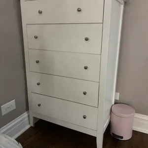 White 5-Drawer Dresser
