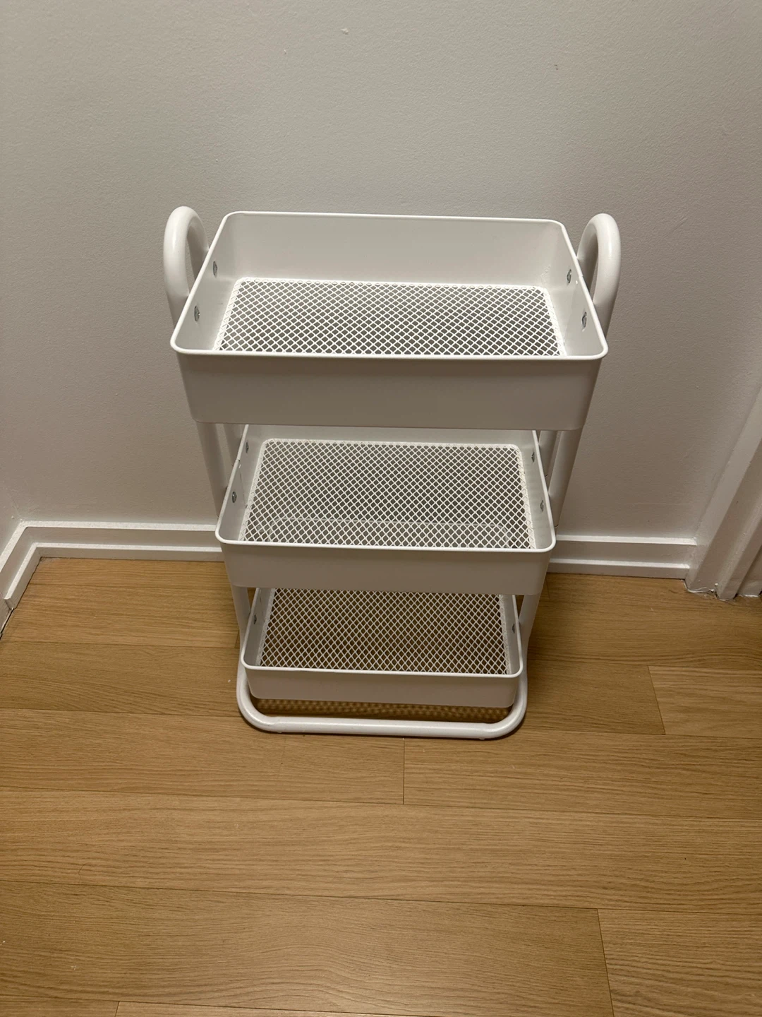 White 3-Tier Storage Cart