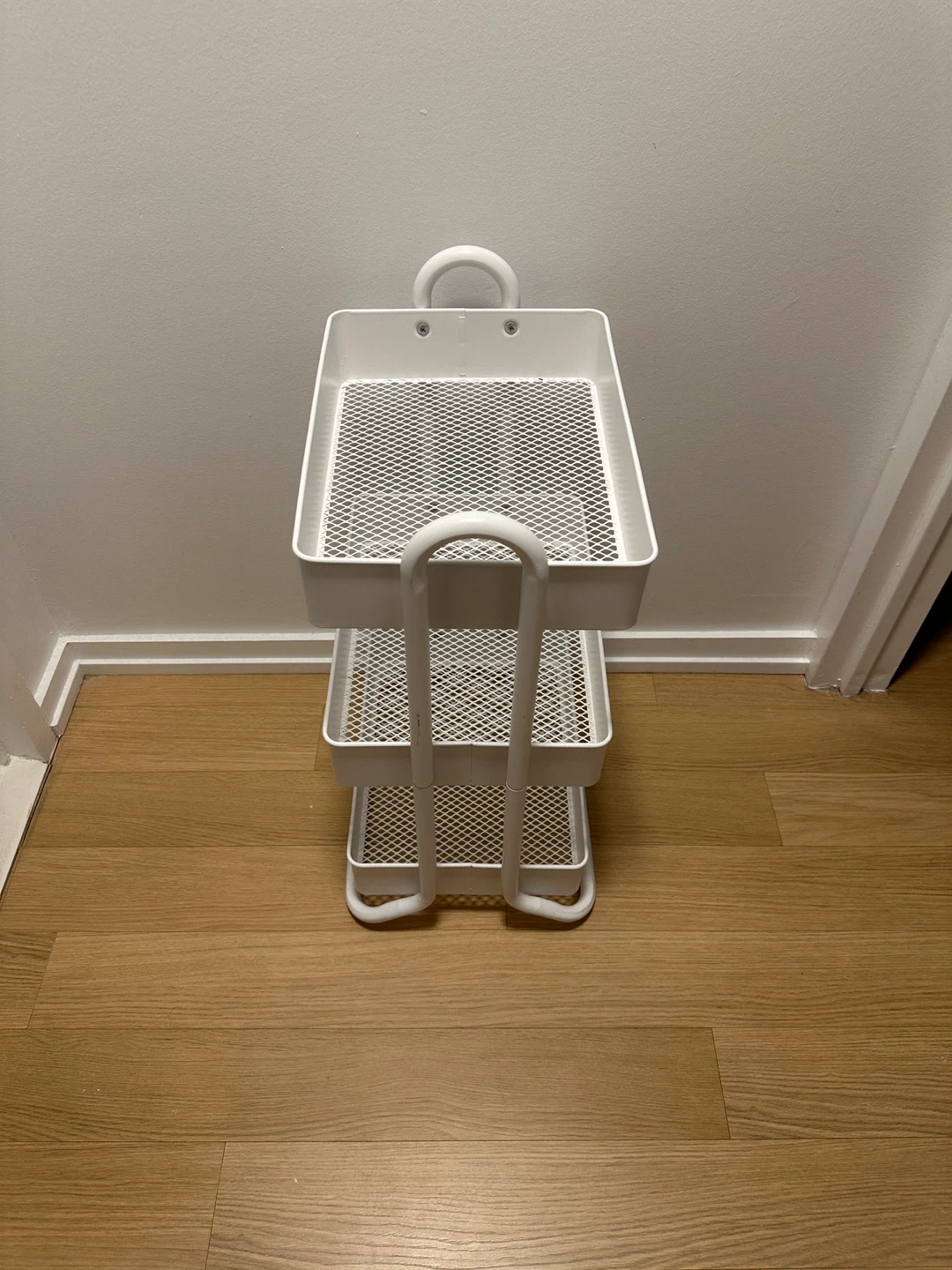 White 3-Tier Storage Cart - photo 2