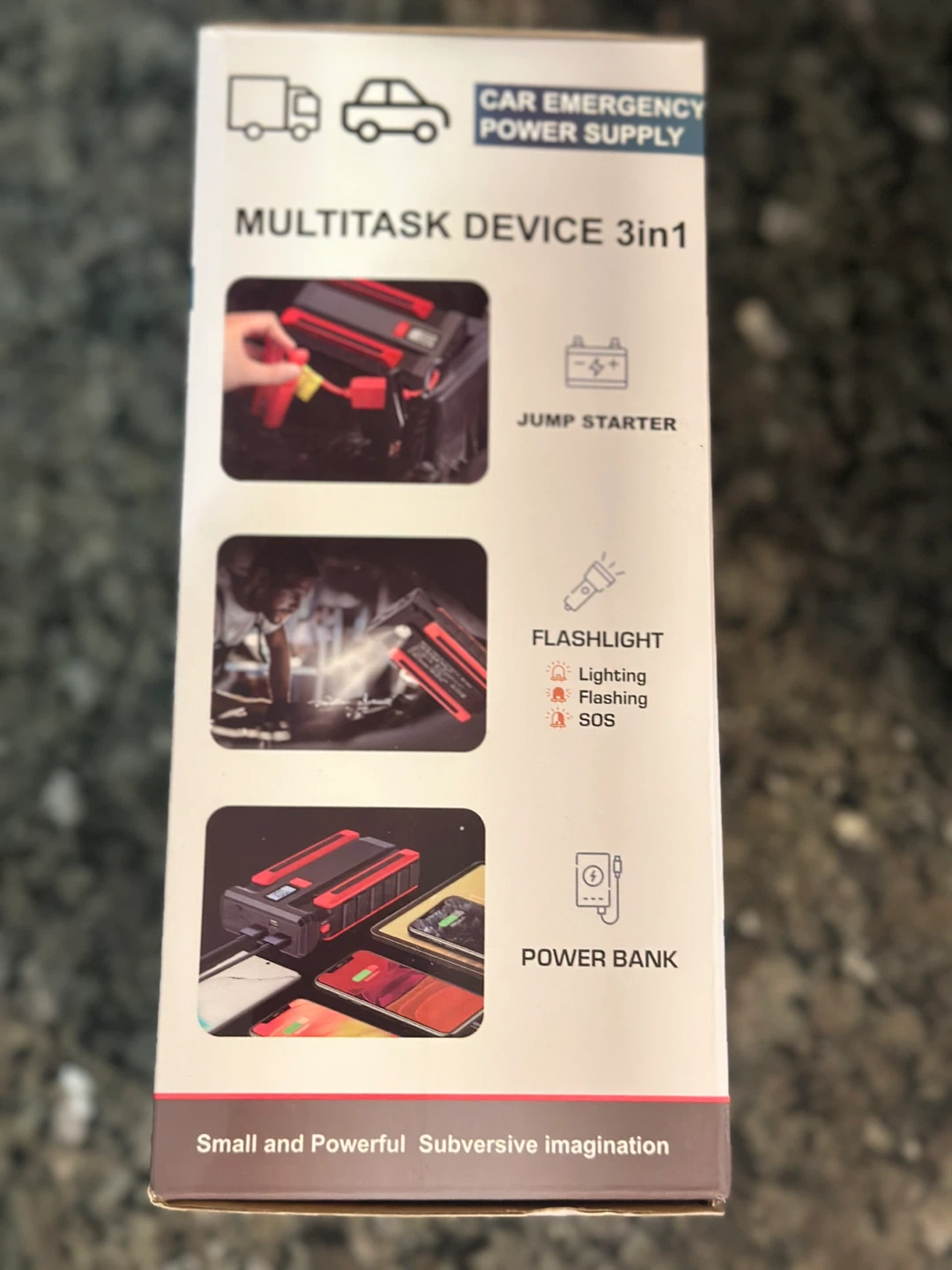 3-in-1 Car Jump Starter, Power Bank, Flashlight - photo 2
