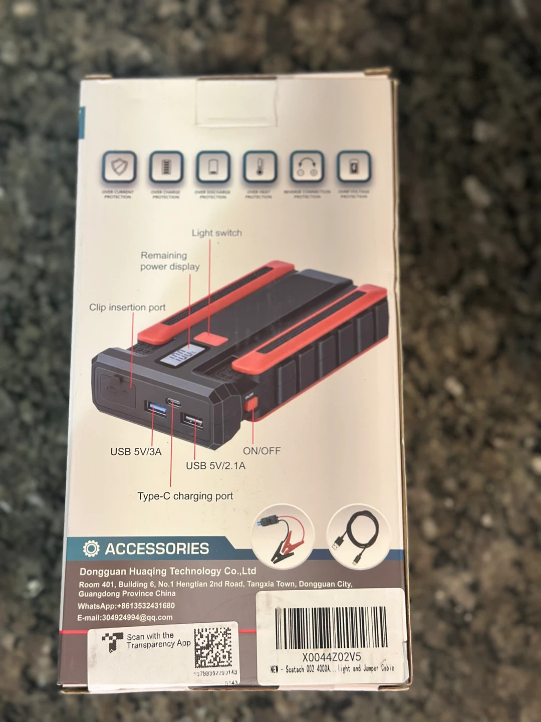 3-in-1 Car Jump Starter, Power Bank, Flashlight