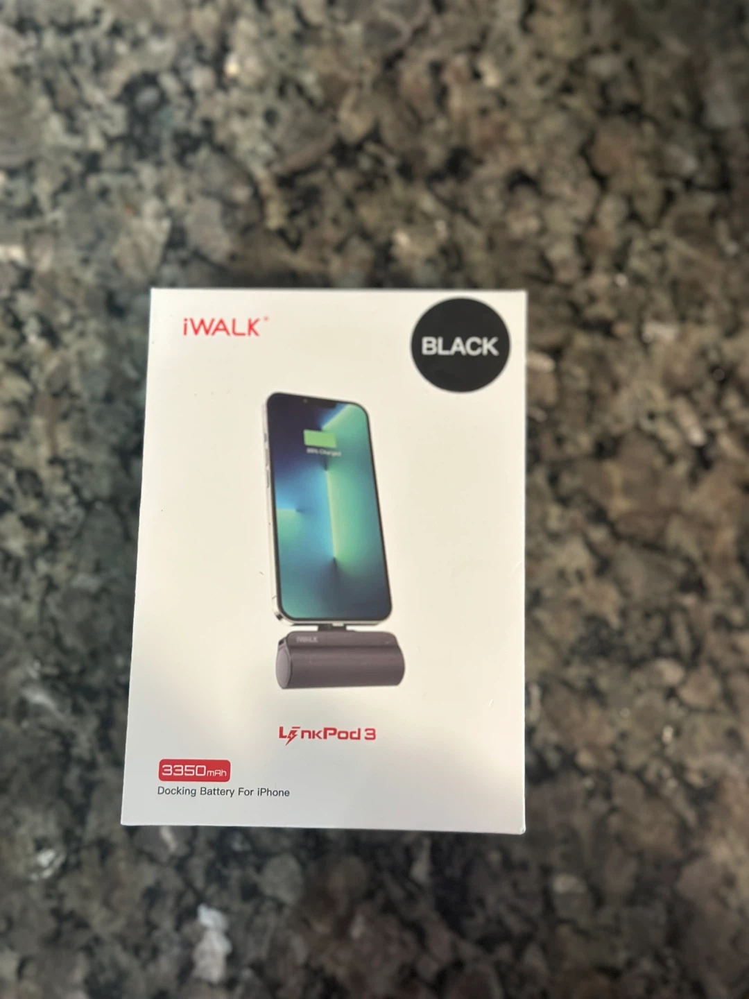 iWALK LinkPod 3 Mini Portable Charger for iPhone - Black