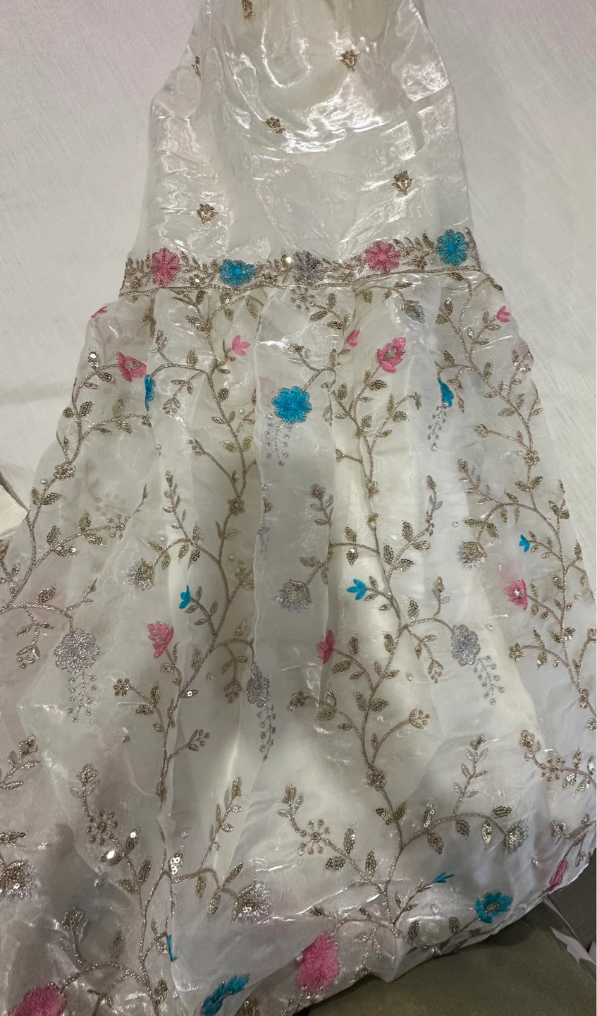 Cream Embroidered Sharara Suit - photo 4