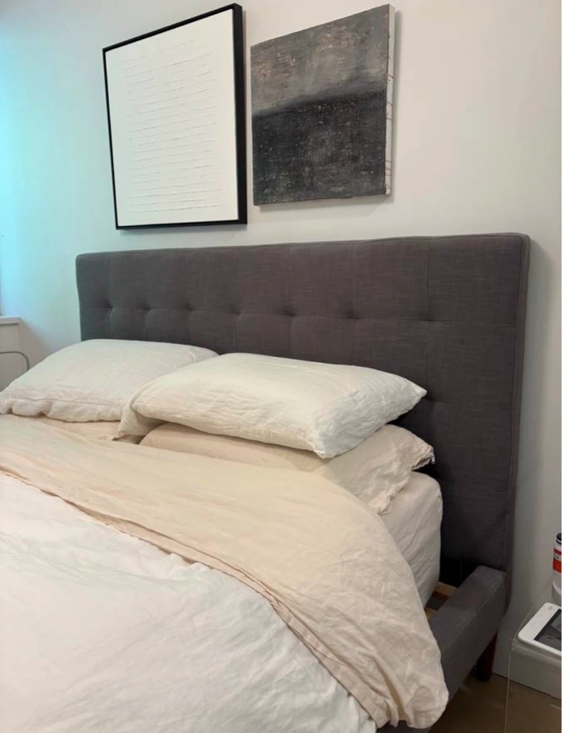 Fabric QUEEN bed Frame *Free delivery