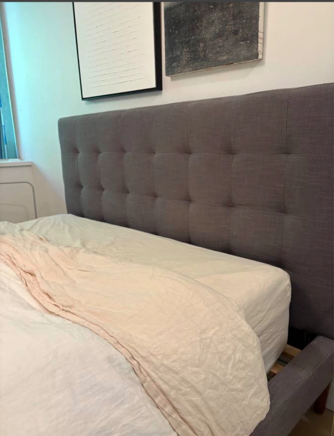 Fabric QUEEN bed Frame *Free delivery - photo 3