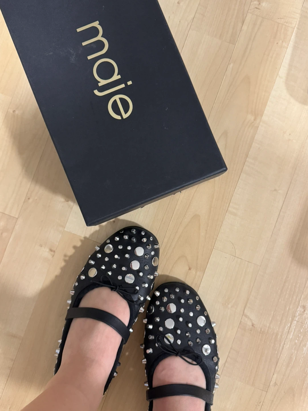 Maje Studded Ballet Flats P37 - photo 4