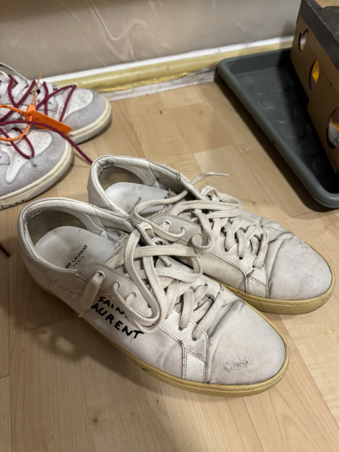 Saint Laurent Canvas Sneakers - photo 3