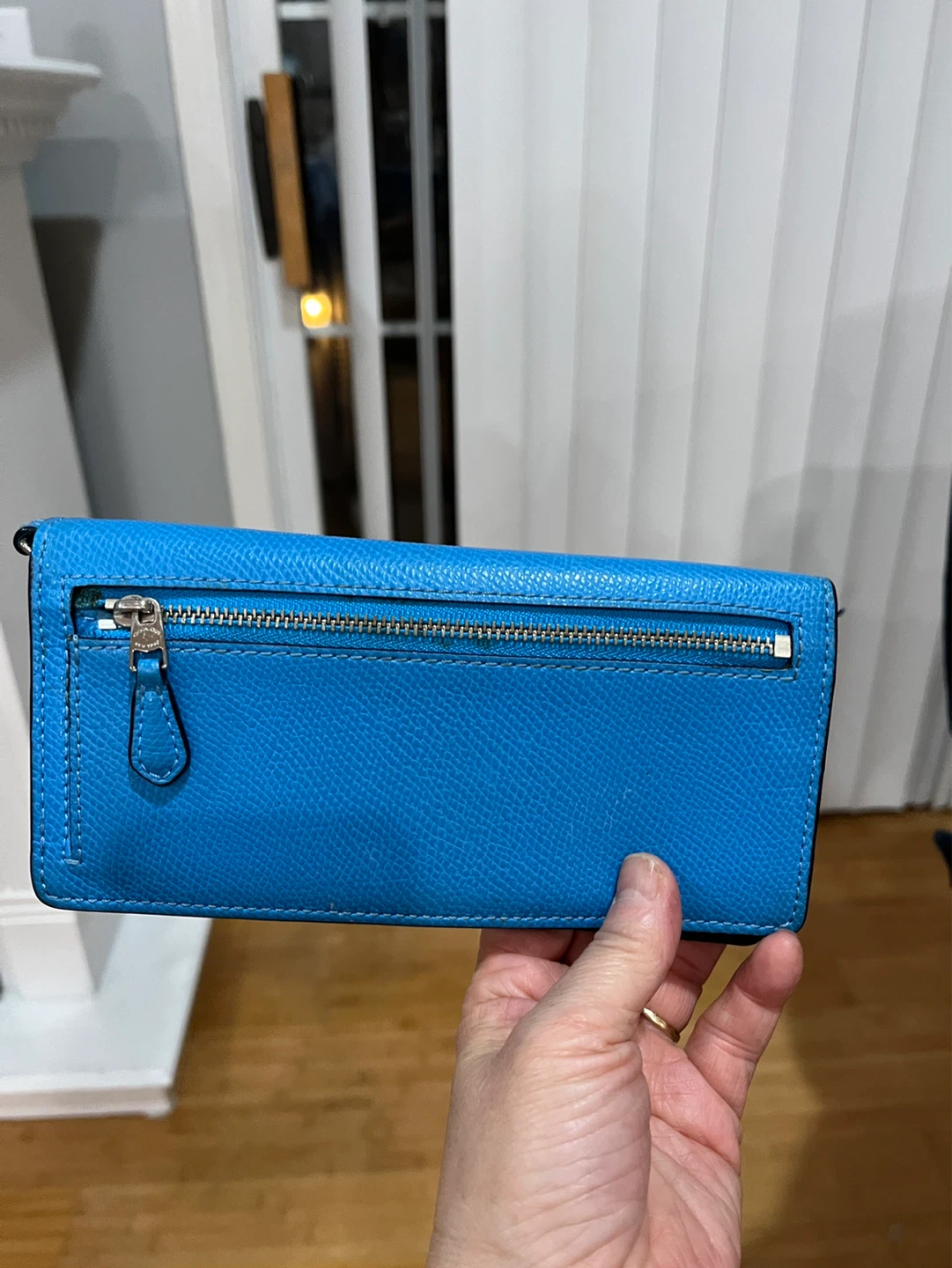 COACH pebble Leather Wallet