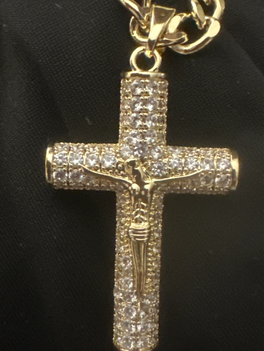 14kGold laminated Necklace with Jesus Crucifix Pendant - photo 3