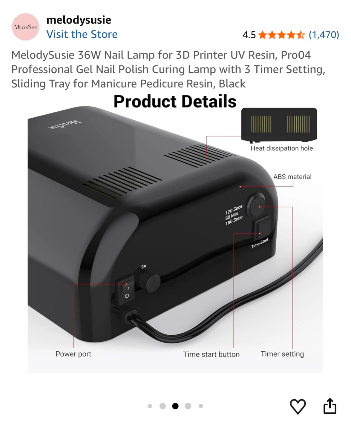 MelodySusie Pro 36W UV LED Nail Lamp / Nail Dryer - photo 3