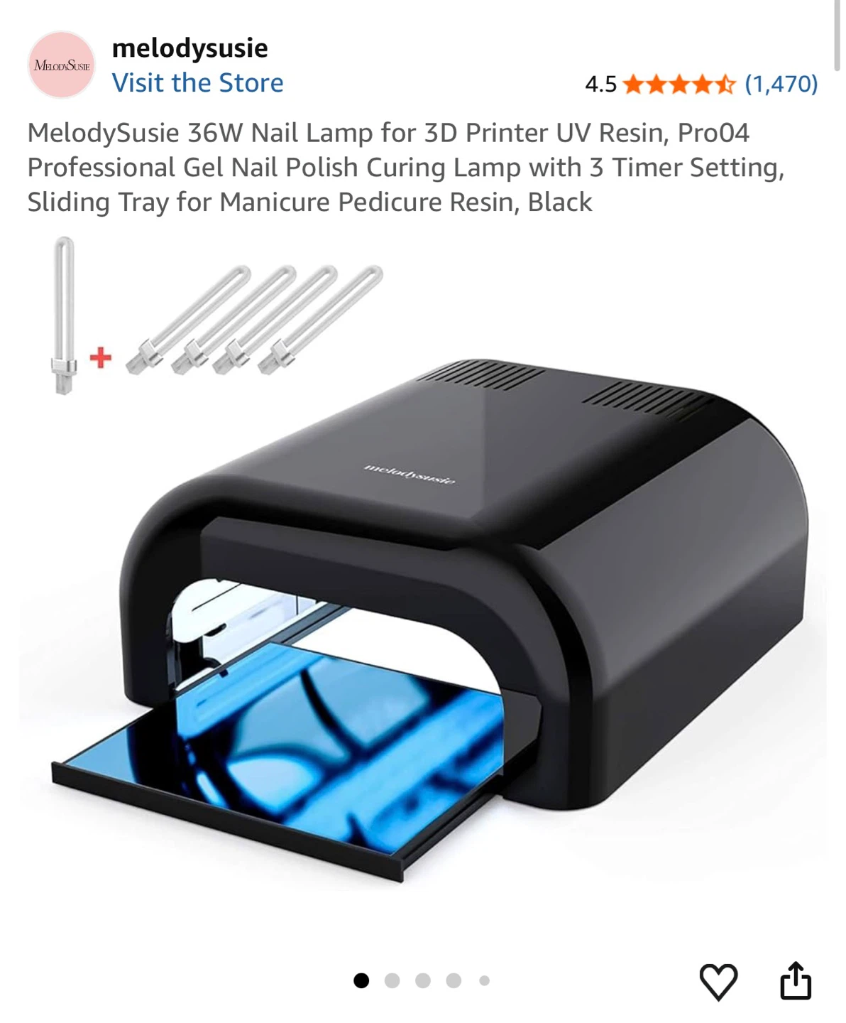 MelodySusie Pro 36W UV LED Nail Lamp / Nail Dryer