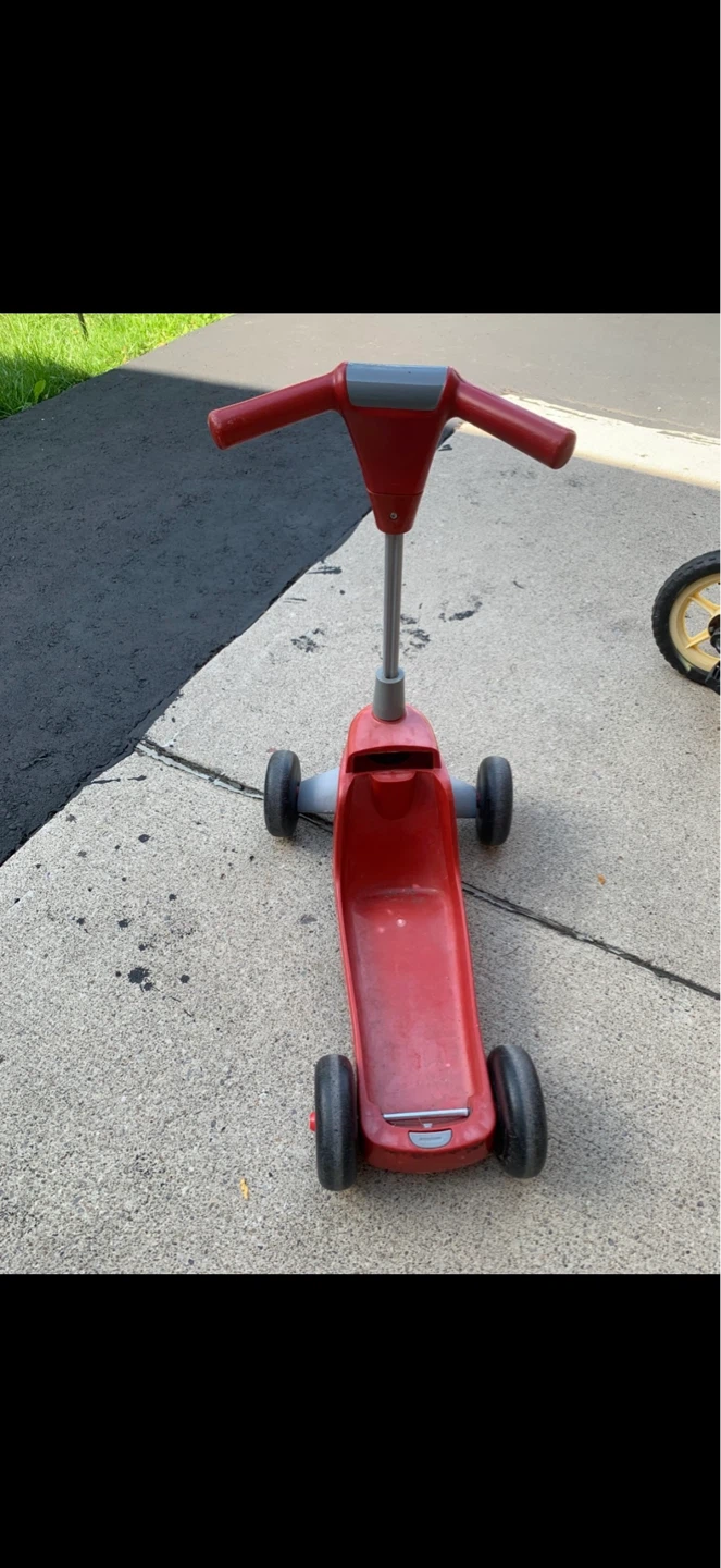 Tricycle Bike and 4-Wheel Scooter Combo Set - photo 5