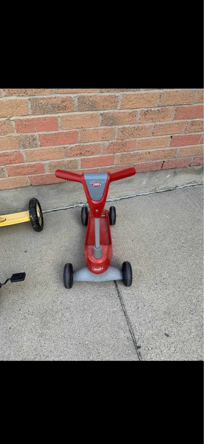 Tricycle Bike and 4-Wheel Scooter Combo Set - photo 4