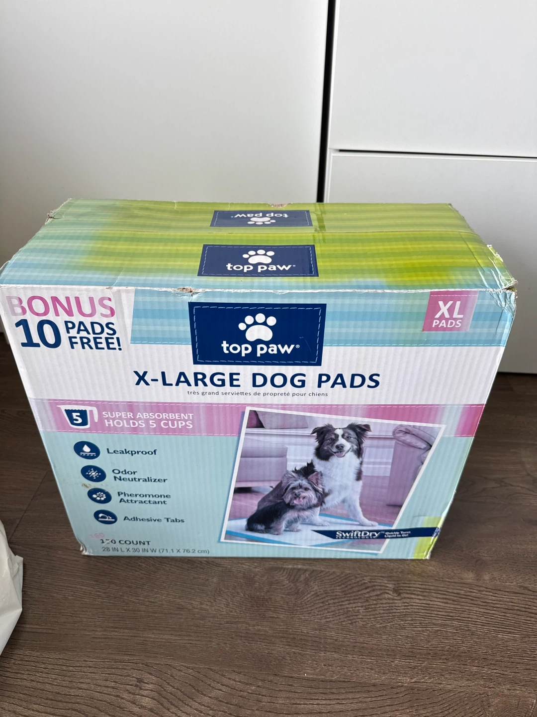 Brand New Top Paw XL Dog Pads (240count) + Bonus Smaller Pads - photo 5