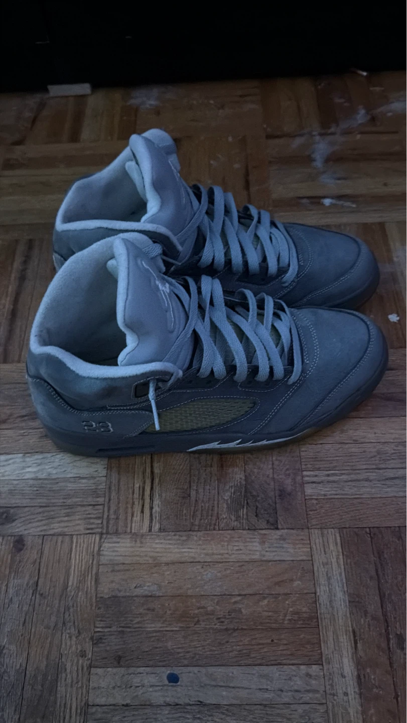 Air Jordan 5 Retro "Wolf Grey" Sneakers - photo 2