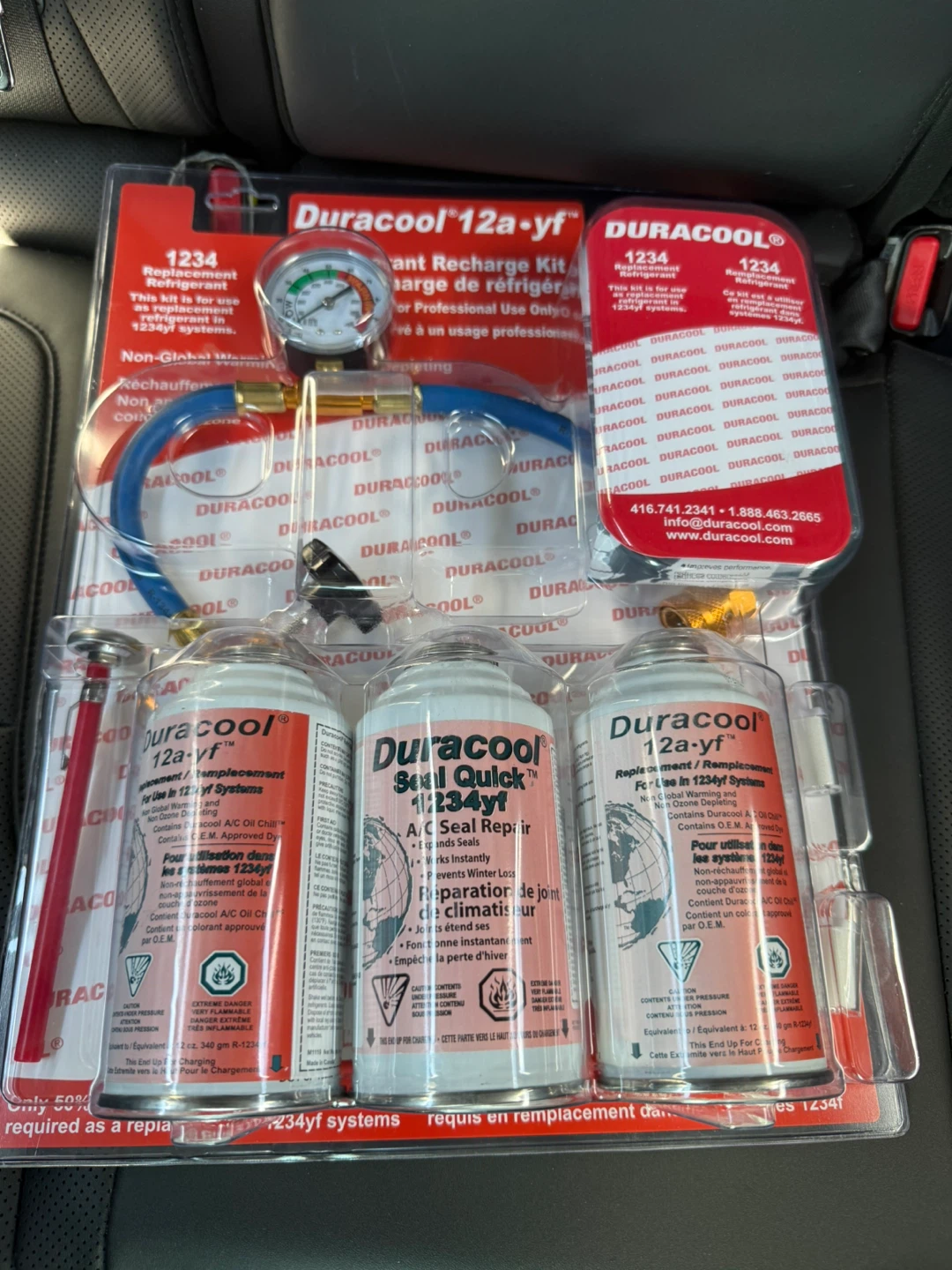 Duracool 12a-yf /1234Yf Refrigerant Recharge Kit