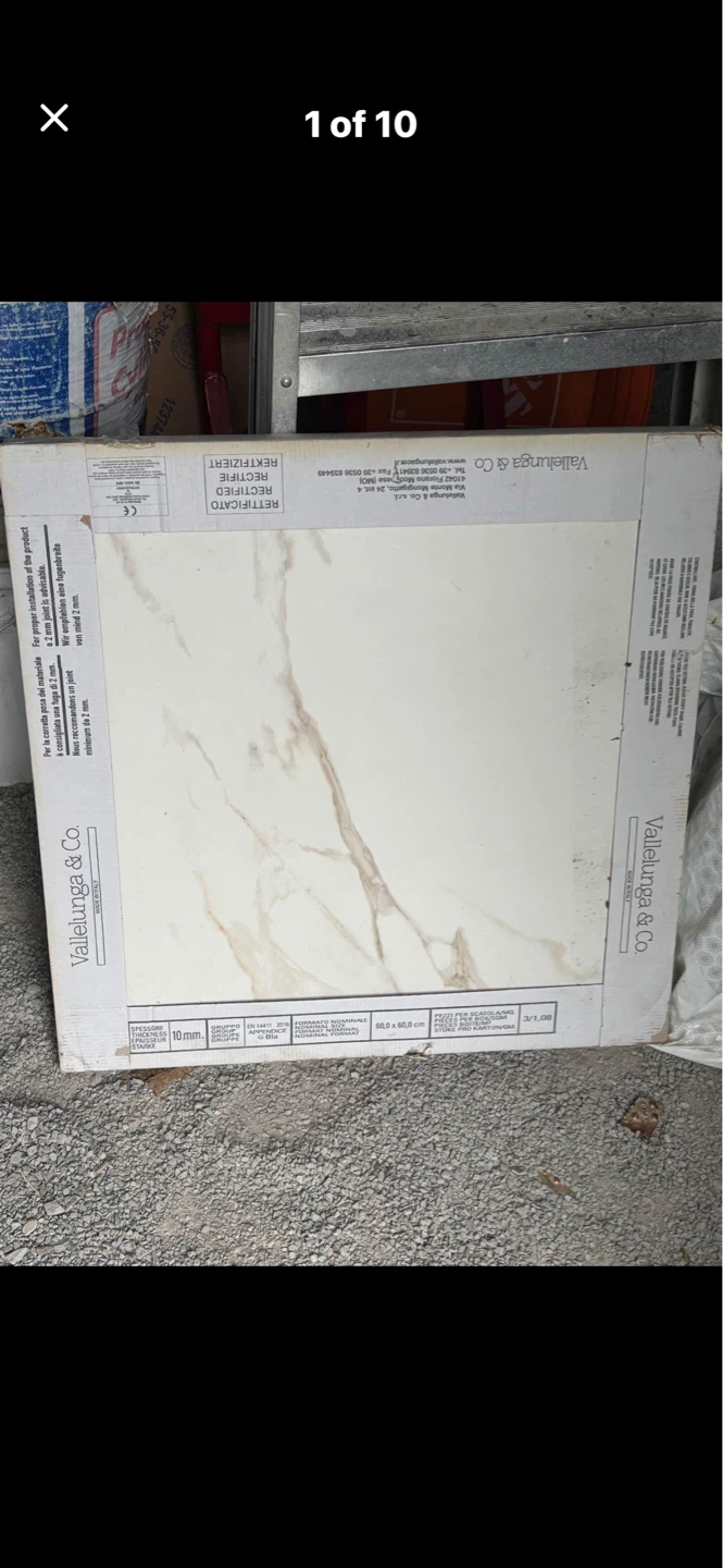 🇮🇹 Italian Porcelain Floor Tiles – Brand New – 219 Sq Ft