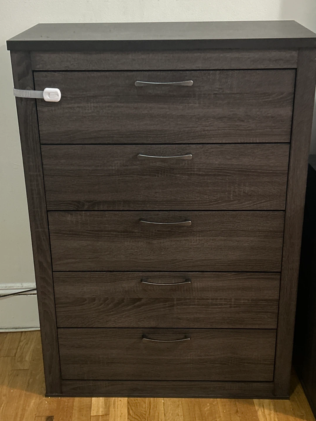 Dark Wood 5-Drawer Dresser - photo 2