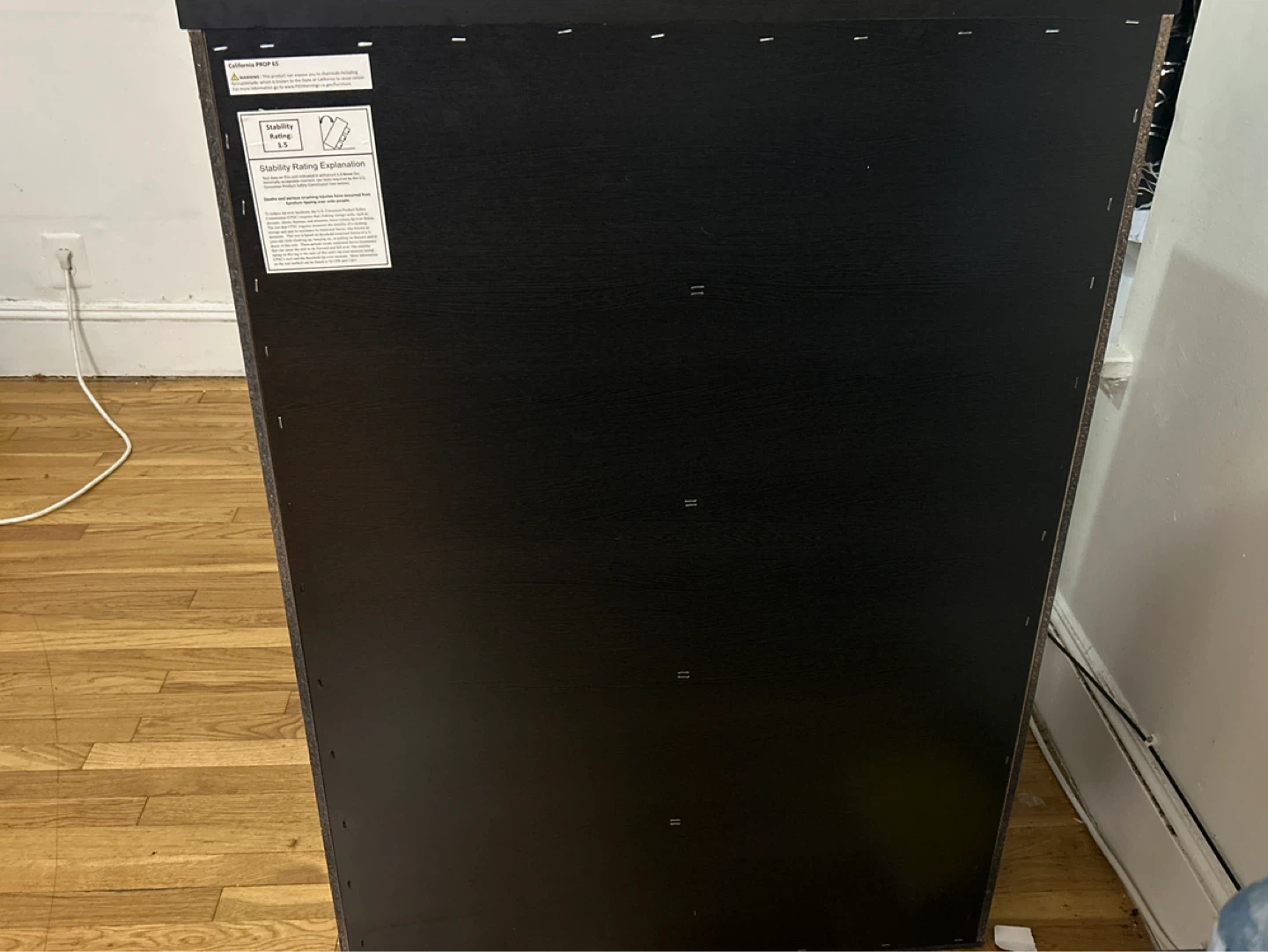 Dark Wood 5-Drawer Dresser - photo 4
