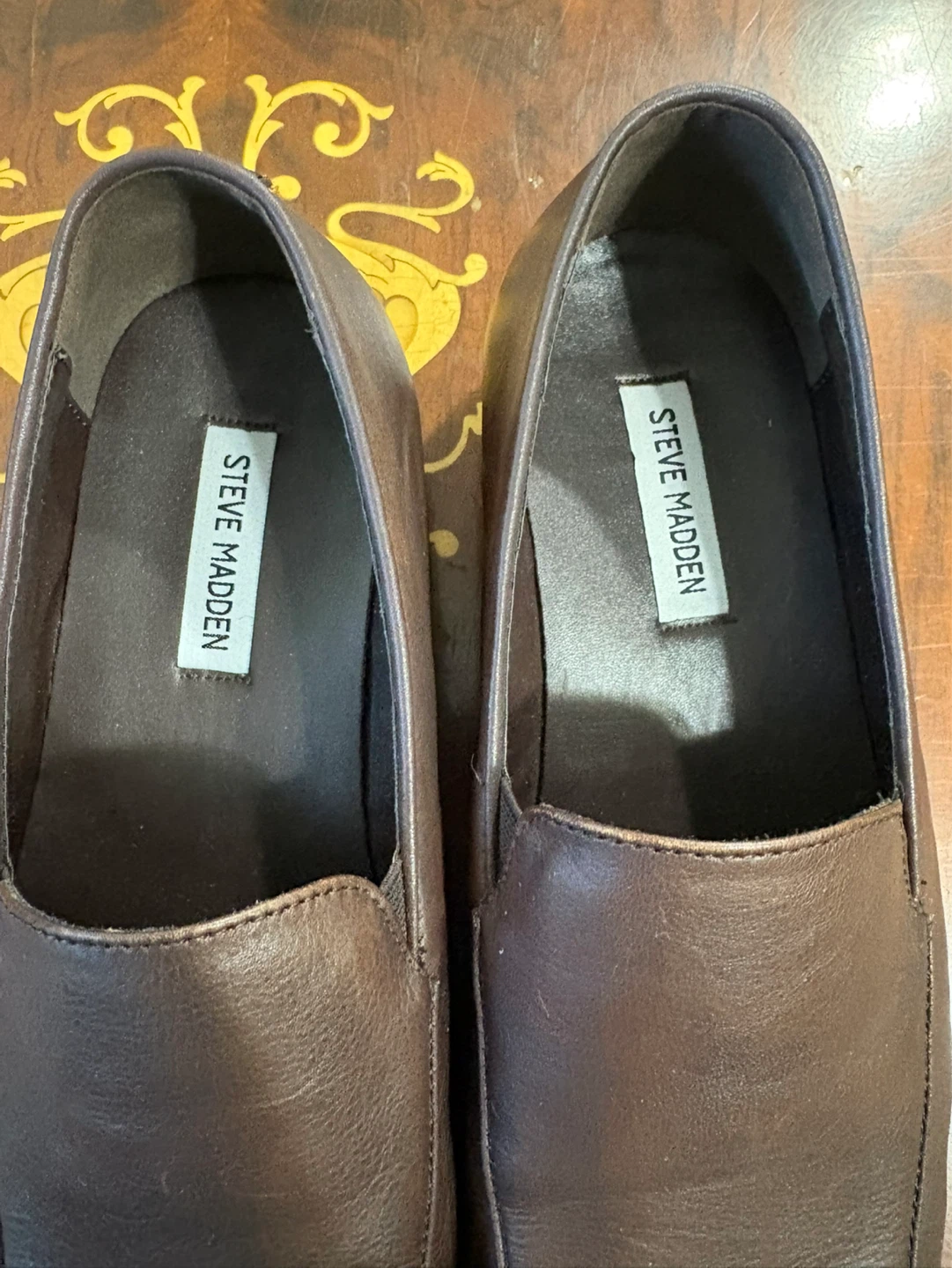 Steve Madden "DuFresne" Brown Leather Loafers - Size 11 - photo 3