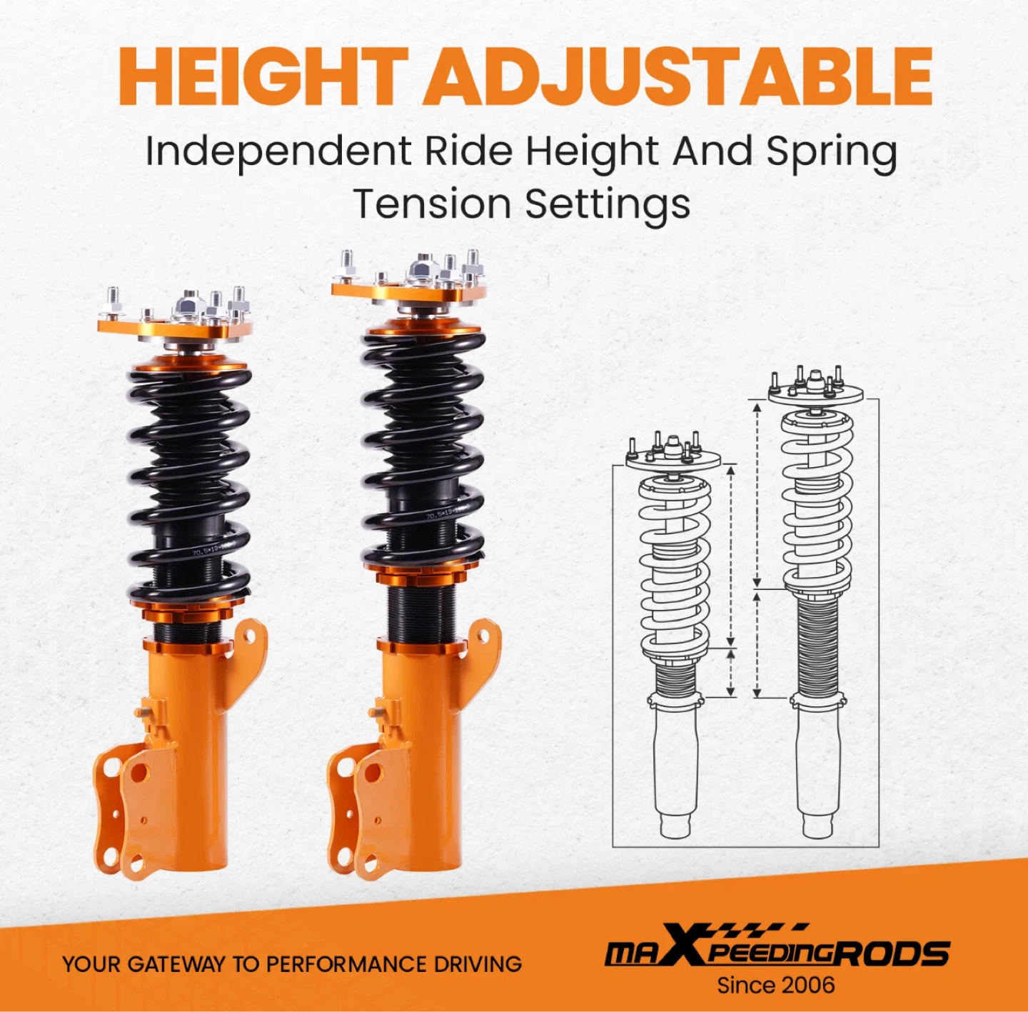 08-16 mitsubishi Lancer MAXPEEDINGRODS Coilovers - photo 5