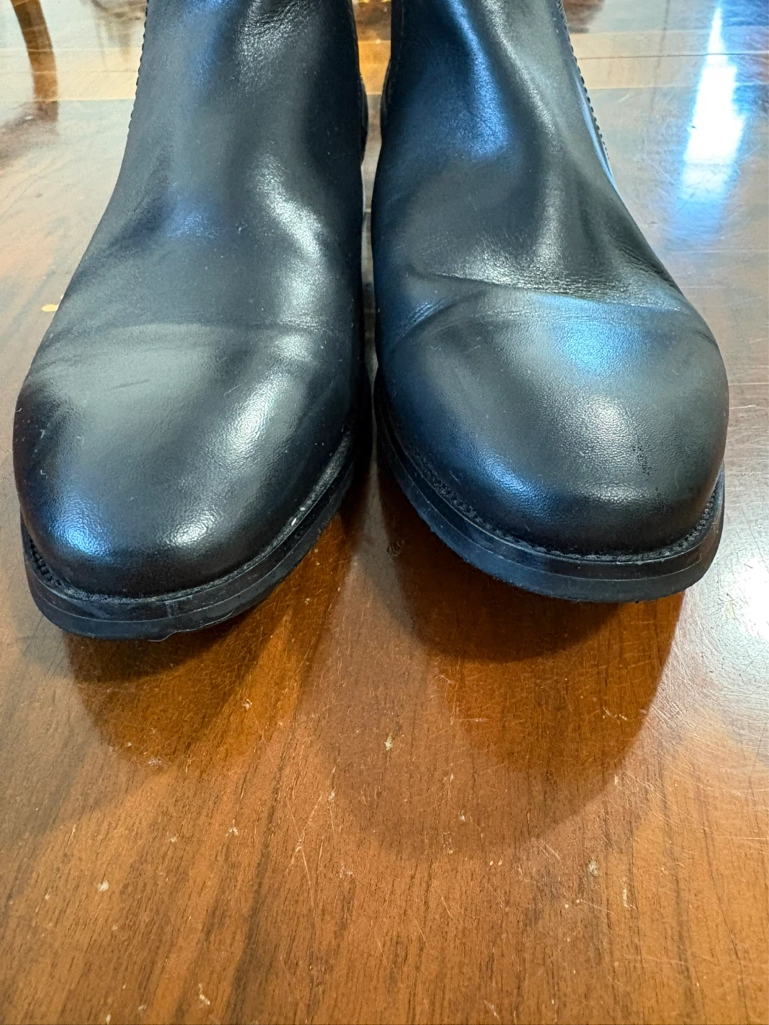 ALDO Black Leather Chelsea Boots - Size 10.5 - photo 2