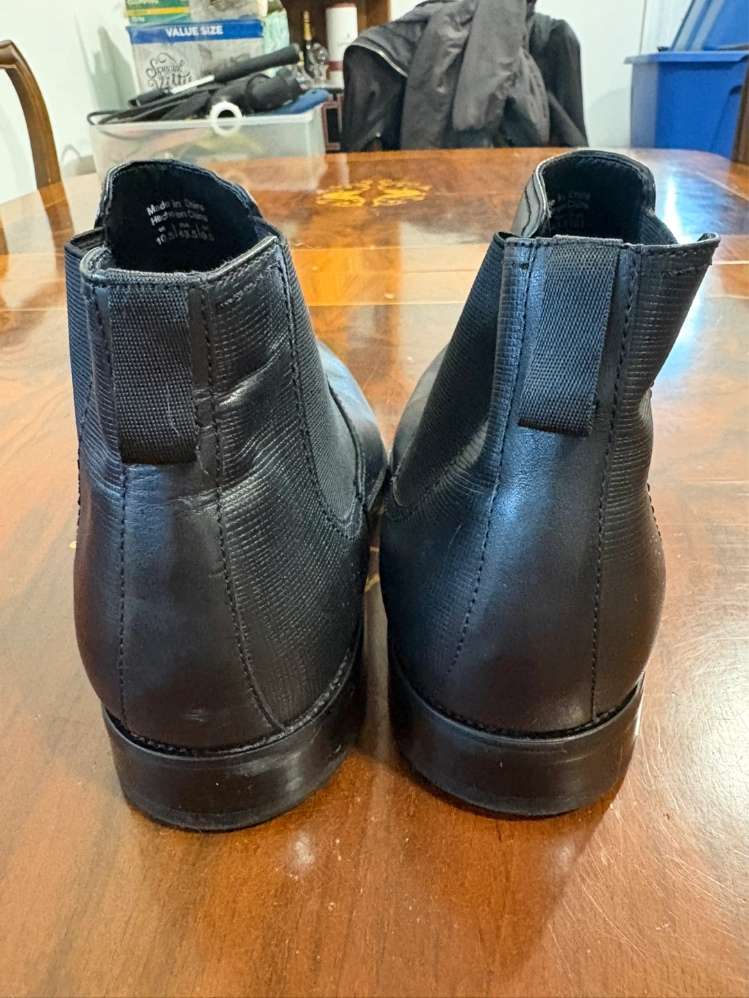 ALDO Black Leather Chelsea Boots - Size 10.5 - photo 5