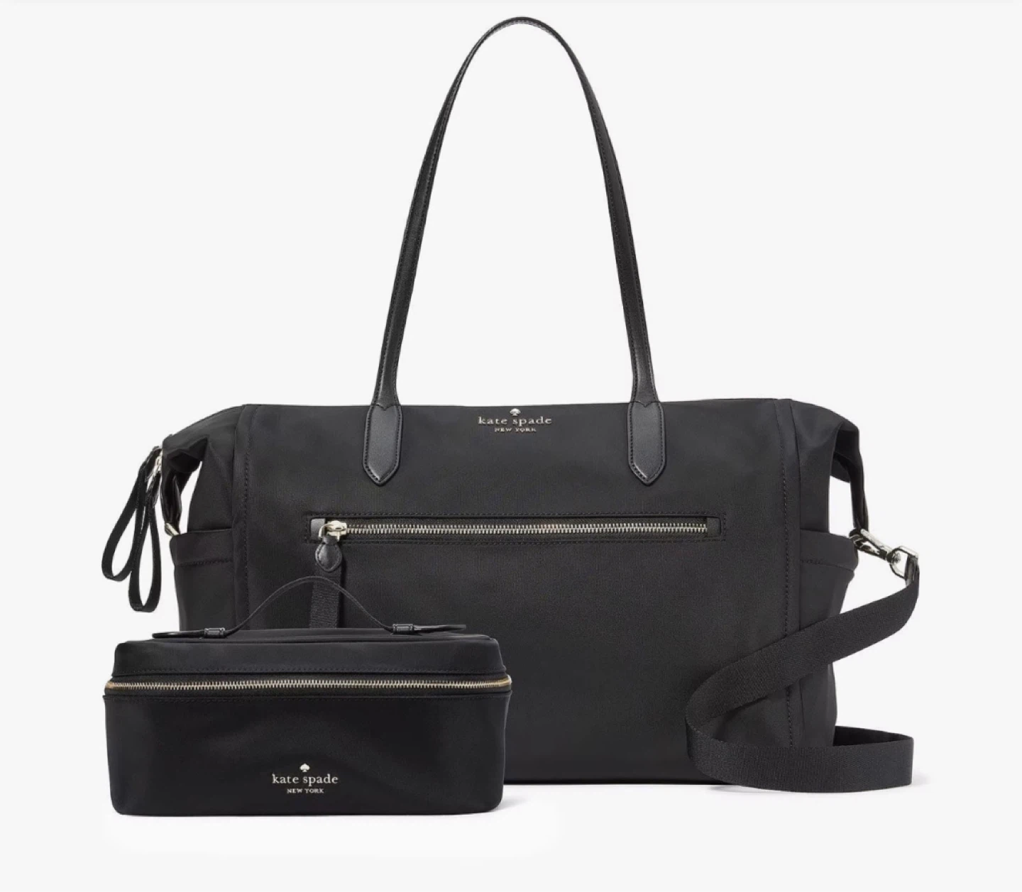 Kate Spade Chelsea Weekender bag and Cosmetic bag set