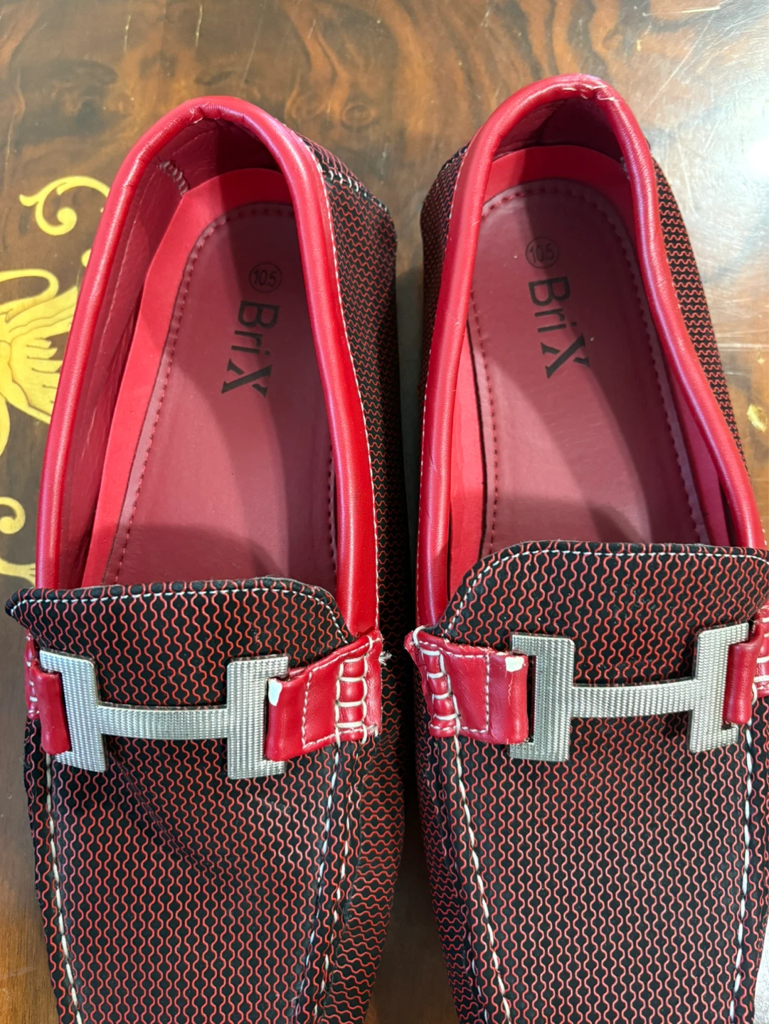 BriX Red Loafers Men's Size 10.5 - photo 3
