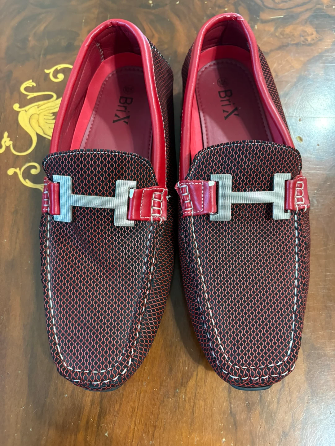 BriX Red Loafers Men's Size 10.5