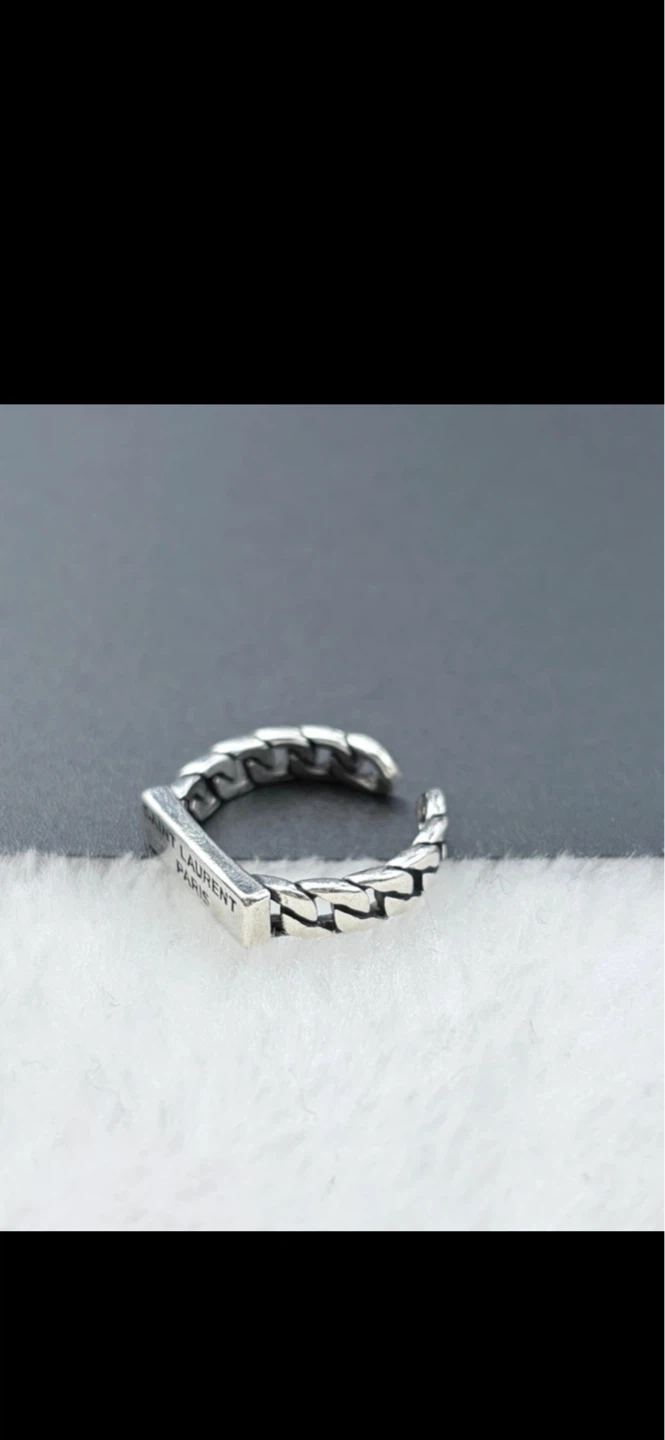 Saint Laurent Paris Chain Ring - photo 3