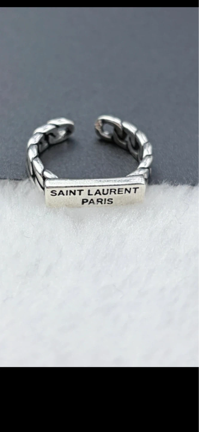 Saint Laurent Paris Chain Ring