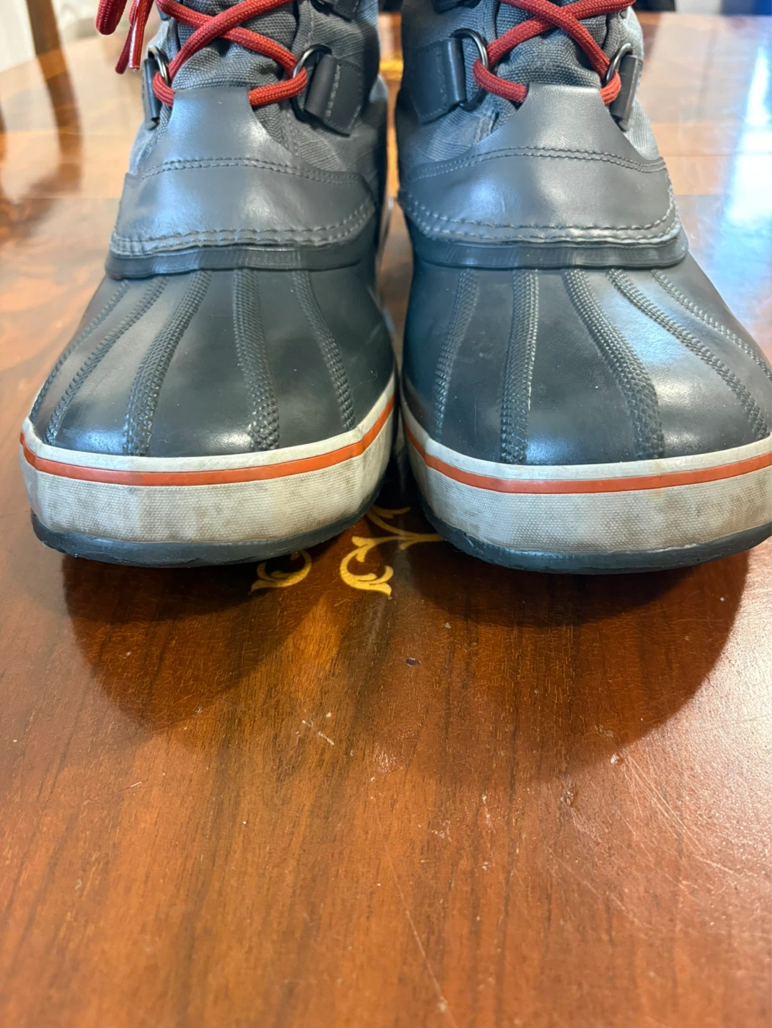 Sorel Grey Winter Boots with Red Laces - Size 12 - photo 2