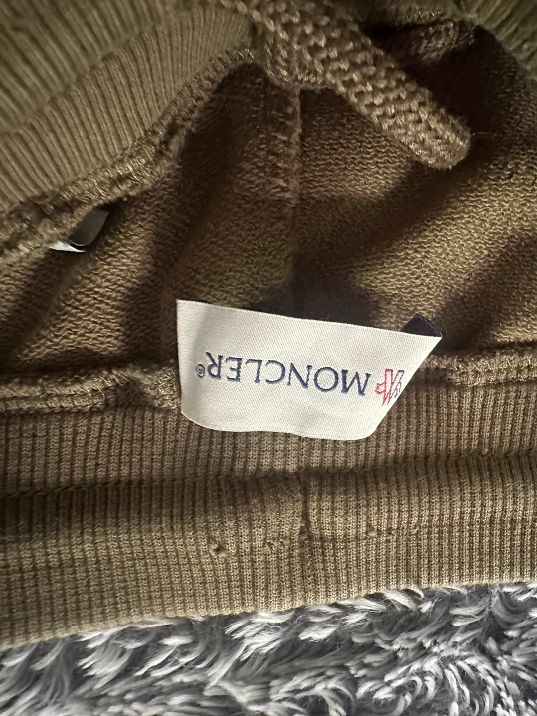 Moncler Shorts - Olive Green w/ Striped Sides - photo 4