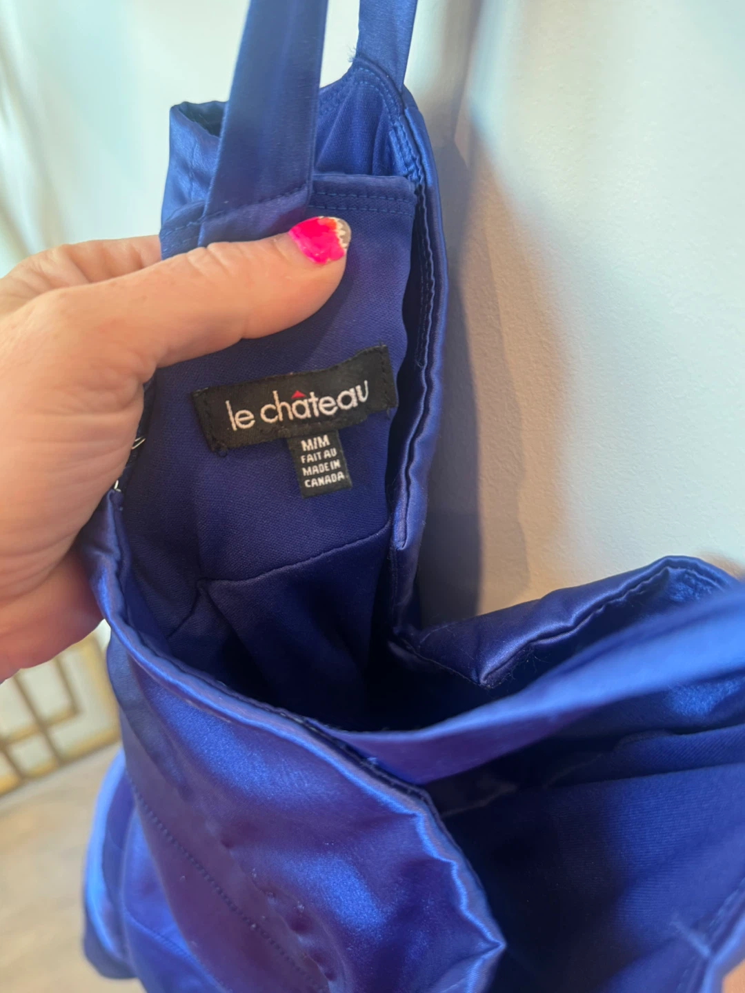 Le Château Royal Blue Bandage Dress. Size medium - photo 3