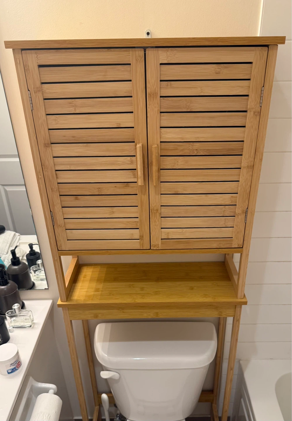 Bamboo Over-the-Toilet Storage Cabinet
