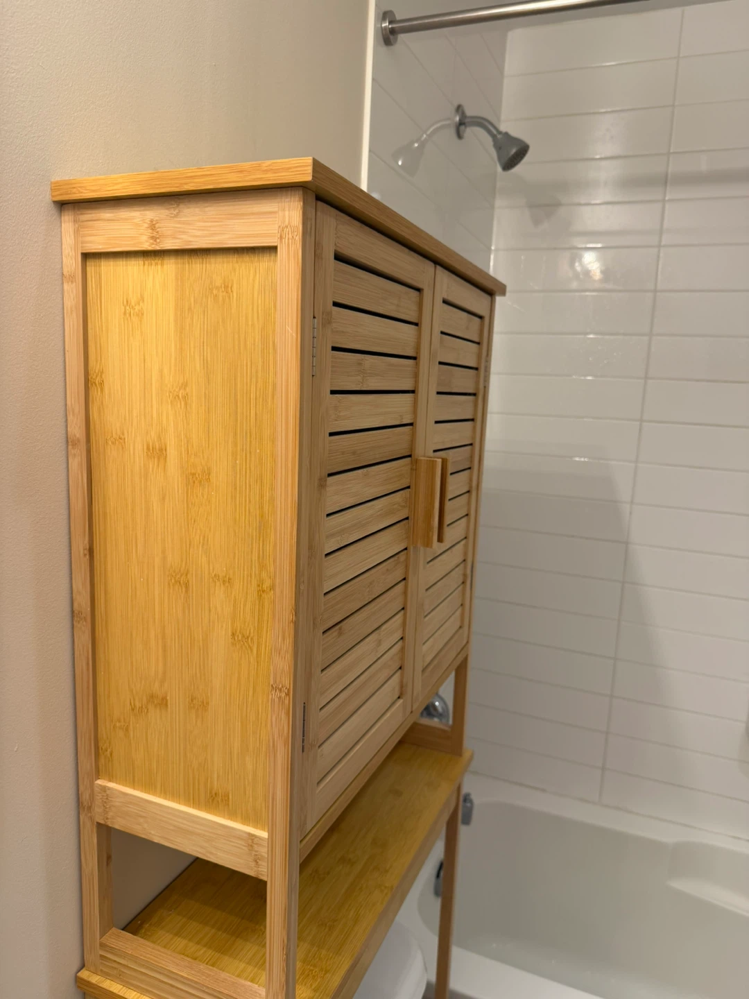 Bamboo Over-the-Toilet Storage Cabinet - photo 5